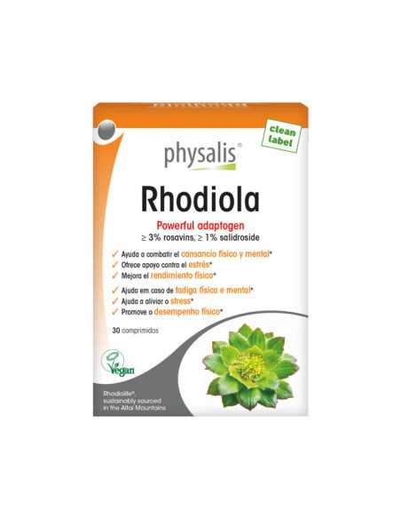 Rhodiola Rosea 30 comprimidos Physalis